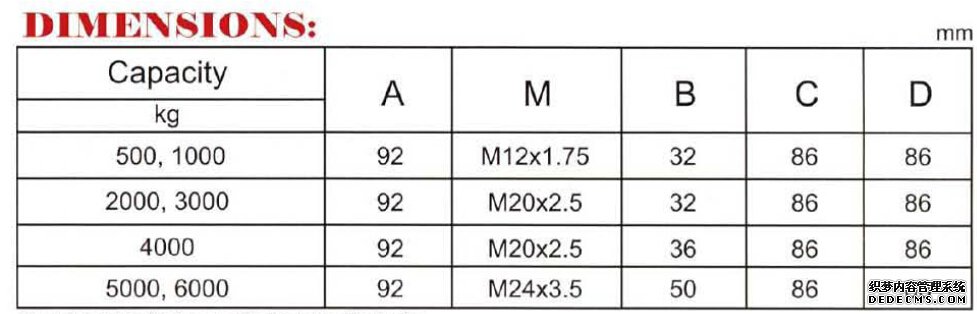 美國(guó)sensolink稱(chēng)重傳感器 SLZ2R產(chǎn)品尺寸