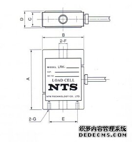 日本NTS LRK-2KN稱重傳感器的產(chǎn)品尺寸